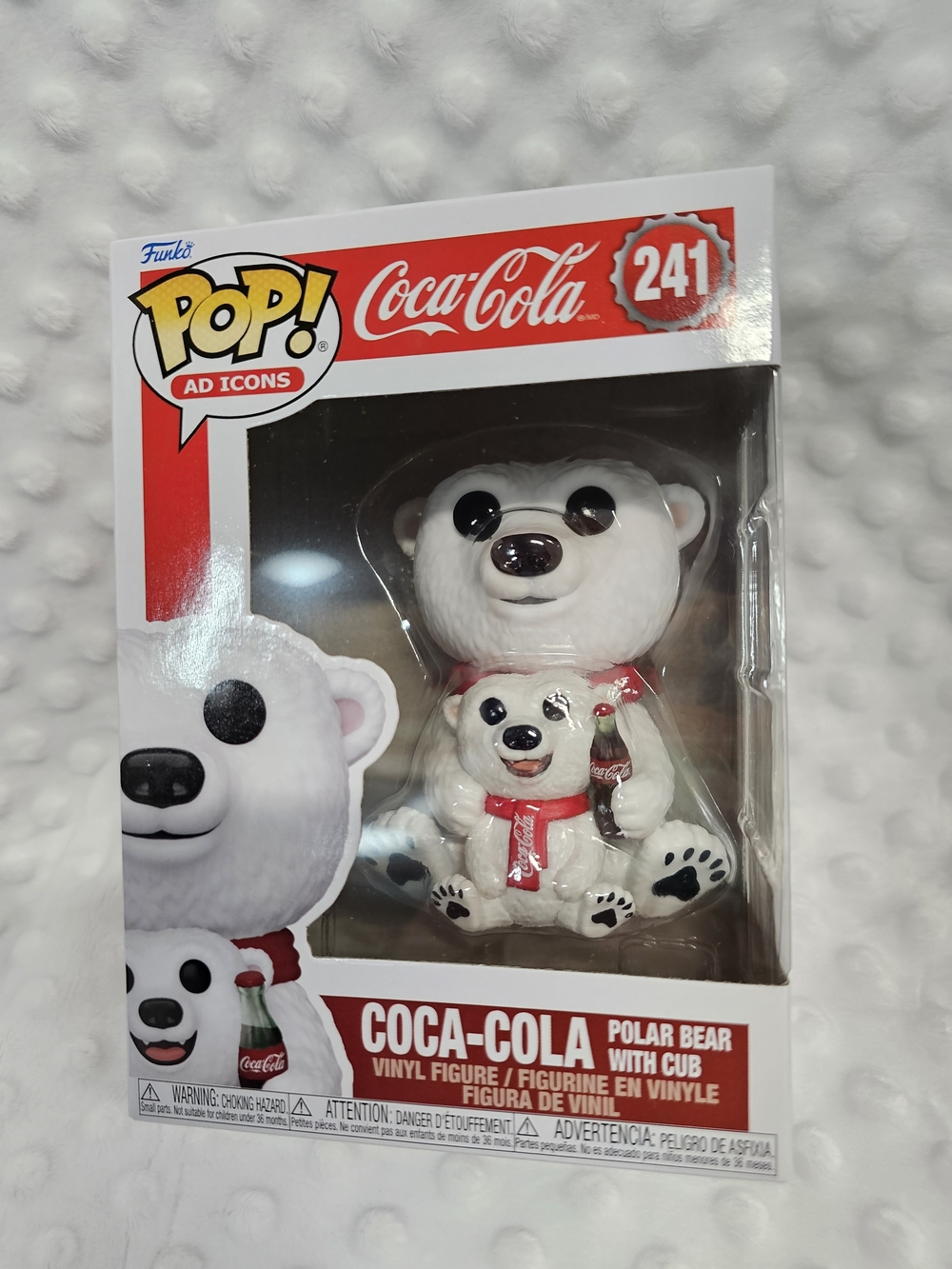 Funko Pop! Coca-Cola Polar Bear with Cub #241 - White